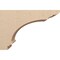 Ekena Millwork 12"W x 36"D x 24"H Classic Hughes Rough Cedar Woodgrain TimberThane Corbel, Primed Tan CORUR12X36X24HUGRCPR - alternate 6